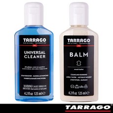 TARRAGO塔洛革 皮件清潔保養特惠組 (通用清潔劑+皮革滋養霜) 皮革清潔保養套裝, 125ml