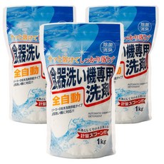 日本洗碗機專用清潔劑, 3個, 1kg