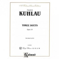 【凱翊︱Kalmus】：古典音樂、雙人演奏、樂器學習, 庫勞3首長笛二重奏作品10雙長笛樂譜Ka