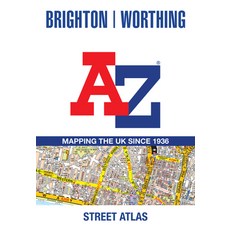 (英文圖書) Brighton and Worthing A-Z Street Atlas 平裝版, Geographers' A-Z Map Compan..., 英文