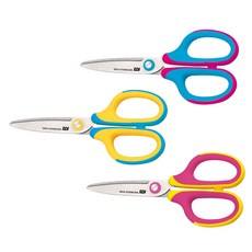 SDI 手牌 滑利剪 兒童剪刀 附蓋 0924C, 黃粉