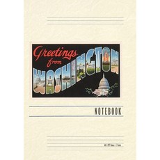 (英文圖書) Vintage Lined Notebook Greetings from Washington DC 平裝版, Found Image Press, 英文