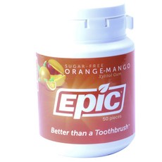 EPIC 木糖醇口香糖橙 - 芒果, 50顆, 1.5g