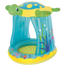 Bestway 小海龜遮陽嬰兒泳池52219 寶寶游泳池 遮陽泳池 兒童泳池, 小海龜