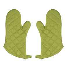 now DESIGNS 素色絎縫隔熱手套 2件組, 1個, 仙人掌綠