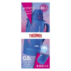 THERMOS 膳魔師 彈蓋式真空斷熱保冷運動水壺 FJS-800F, 1個, 藍色 粉色