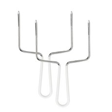 HIC 食物移動輔助叉, 2件, 白色的