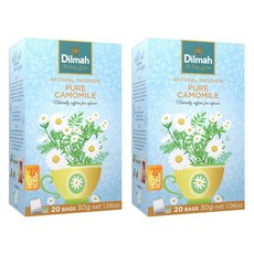 Dilmah 帝瑪 天然花草茶純淨洋甘菊茶包, 2個, 20件, 1.5克