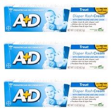 A+D 尿布霜, 3條, 42.5g
