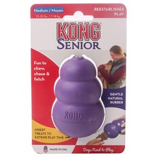 KONG 螺旋狗狗橡膠潔牙玩具 M號, 1個, 紫色的