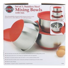 NORPRO 主鍋 3 件帶蓋, 不銹鋼