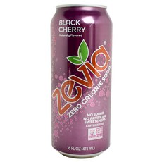Zevia 零卡黑櫻桃風味汽水, 1個, 473毫升