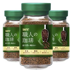 ucc 職人的珈琲 苦味即溶咖啡, 3個, 1入