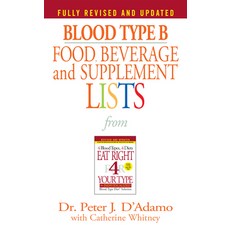 (英文圖書) Blood Type B Food Beverage and Supplement Lists Mass Market Paperbound, Berkley Books, 英文, 大眾市場平裝版