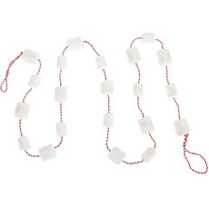 RAZIMPORTS 棉花糖聖誕花環, 混色