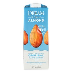 DREAM 終極杏仁飲料原味微甜, 946ml, 1瓶
