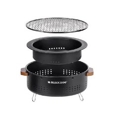 BLACKDOG 黑狗 烰炭多功能燒烤爐 CBD2450CF010 圓形焚火架 燒烤台, 詳見包裝, 詳見包裝, 黑狗烰炭 ‧ 多功能燒烤爐(超取限1