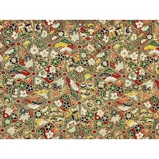 台灣布 燙金紅包袋布，一尺價 ，買多特價，棉布料 純棉布 手作材料 拼布材料 文創材料, 金格紋