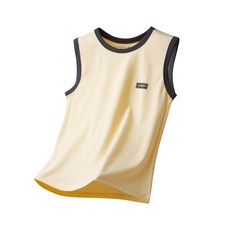 i揪團 中大童棉質背心套裝 G33-1 黃色(僅背心)