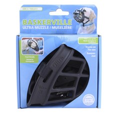 COMPNAY OF ANIMALS 寵物防咬面罩, 1個, 黑色的