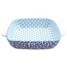 now DESIGNS 圖案印花雙耳焗烤盤 20.3cm, 1個, 藍寶石設計