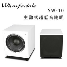 英國 Wharfedale SW-10 主動式超低音喇叭/只，10吋單體，家庭影院必備，震撼低音體驗, 白色