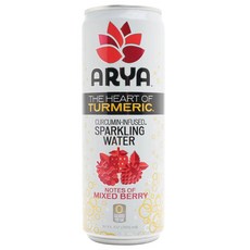 Ariya 混合漿果薑黃氣泡水的中心, 1個, 355毫升