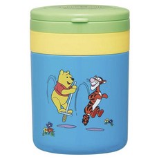 Winnie the Pooh 小熊維尼 Skater折疊把手隔熱保溫飯桶 LJFO3AG, 1個, 300ml, 綠色+黃色+藍色