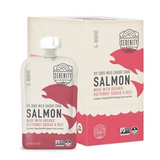 Serenity Kids 兒童冰沙 99g, 鮭魚胡桃南瓜甜菜口味, 6包