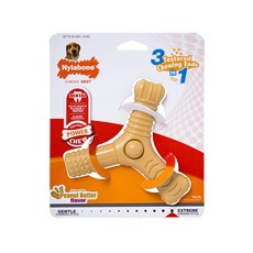 Nylabone 寵物玩具 花生醬味, 1個, 單色