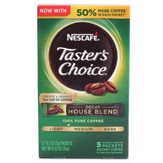 Taster's Choice 低咖啡因中淺焙即溶咖啡, 3g, 5入, 1盒