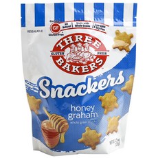 Three Bakers 全穀物零食餅乾 蜂蜜麥片, 1個, 128g