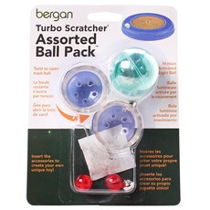 bergan 多功能寵物貓玩具球 2件組, 1個, 混色