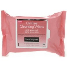 Neutrogena 露得清 無油粉紅葡萄柚洗臉巾 25入, 1包, 25張