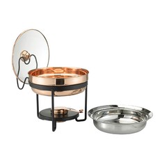 OLD DUTCH INTERNATIONAL 玻璃蓋 2.5QT, 1個, 銅