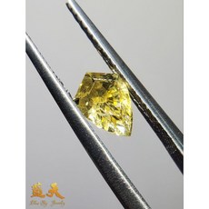 Blue Sky Jewelry 附CGL證書 Vivid yellow無燒艷彩藍寶石1.35ct箏形切割 豔彩金黃色精品, 詳見包裝, 1個