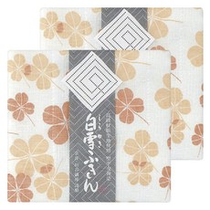 Shirayuki 垣谷纖維 橘色幸運草抹布, 2個