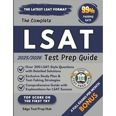 (英文圖書) The Complete LSAT Test Prep Guide: Master the LSAT with 200+ practice questions... 平裝版, Independently Published, 英文