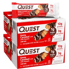 QUEST NUTRITION 烤焦糖花生巧克力, 24包, 52g