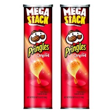 Pringles Mega Stack 原味薯片, 2個, 194克