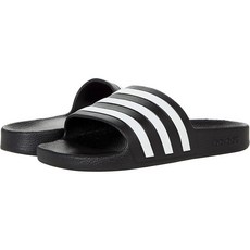 adidas 愛迪達 Adilette Aqua拖鞋, 9號, Core Black White