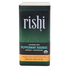 RISHI 無咖啡因薄荷南非國寶茶散葉, 1個, 70克