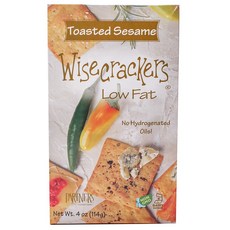 PARTNERS 低脂脆餅 烤芝麻口味, 1盒, 114g