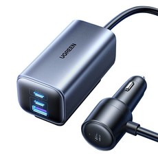 UGREEN 綠聯 150W 車載充電器 氮化鎵GaN快充 延長線二合一 PD3.1, 1個, 4