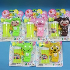 動物手動泡泡槍 無需電池 可愛動物造型 戶外玩具, 一支入