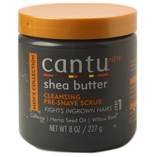 cantu 男士系列乳木果油清潔剃須前磨砂膏, 1個, 227克