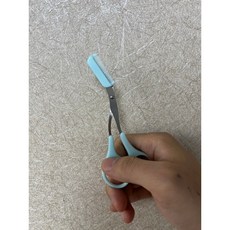 婕媚兒修眉剪刀套裝 含修眉刀、輔助梳, 綠色