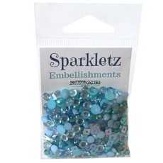 buttons galore&more Sparkletz 寶石裝飾品 配件裝飾, 1個, Ocean Waves