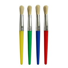 水彩畫筆四入裝，兒童繪畫塗鴉彩繪筆刷套裝，圓頭水彩顏料筆, 水彩筆（隨機4入）, 1個