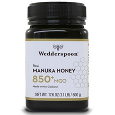 Wedderspoon 生麥蘆卡蜂蜜 850+ Mgo, 1個, 500克